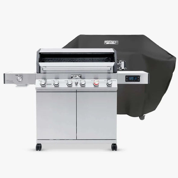 Monument Grills Denali 605Pro | Stainless Smart Tech Propane Gas Grill