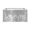 FORNO Aria 48" 1200 CFM Convertible Wall Mount Range Hood in Stainless Steel, FRHWM5095-48