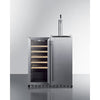 Summit 30" Wide Built-In Indoor/Outdoor Combination Wine Cellar/Kegerator