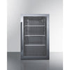 Summit Shallow Depth Indoor/Outdoor Beverage Cooler - SPR488BOSCSS