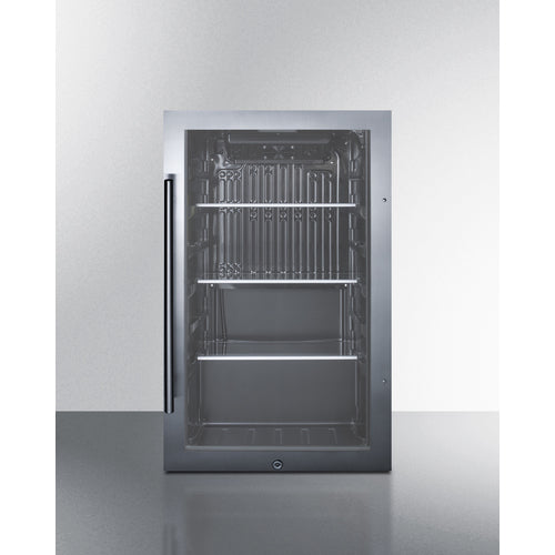Summit Shallow Depth Indoor/Outdoor Beverage Cooler - SPR488BOSCSS
