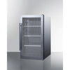 Summit Shallow Depth Indoor/Outdoor Beverage Cooler - SPR488BOSCSS